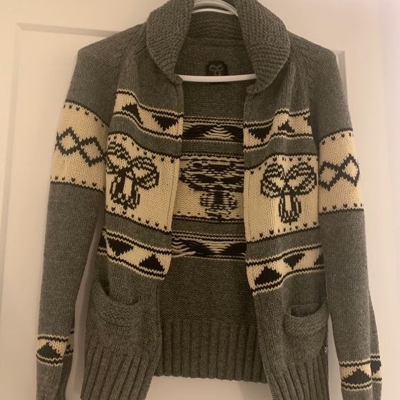 TNA wool zip-up sweater - Picture 3 of 3